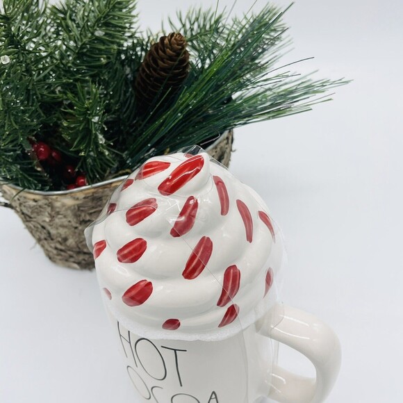 Rae Dunn HOT COCOA Whipped Cream Coffee Mug Topper Christmas Holiday New 2021 - Picture 5 of 9